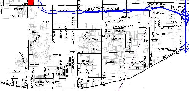 Southwest Las Vegas Mls Map Of Area 504 Las Vegas