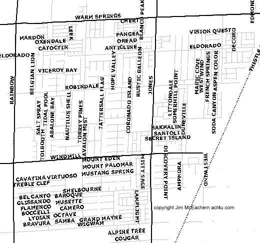 Coronado Ranch map