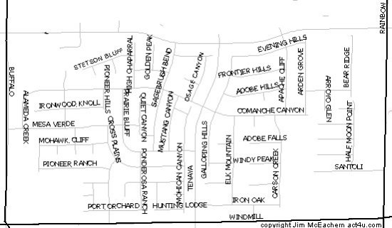 Nevada Trails map