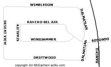Rancho Bel Air map