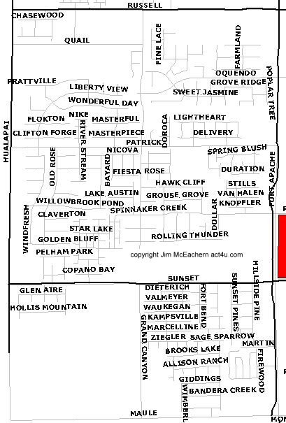 Southwest Ranch map