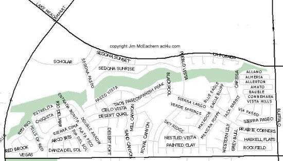 Summerlin Pueblo map