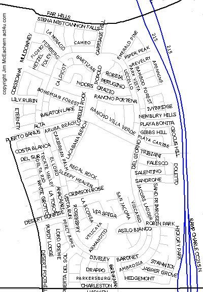 Summerlin Vistas map