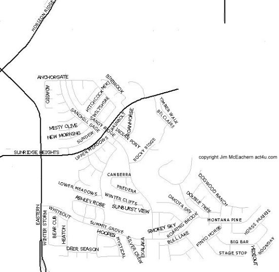 Sunridge at MacDonald Ranch map