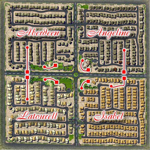 Waterfall map