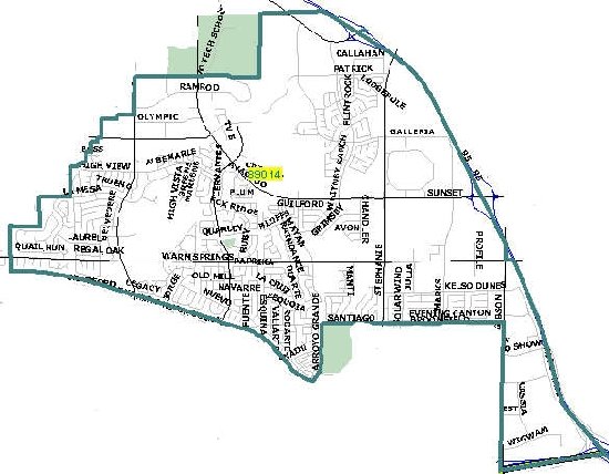 Las Vegas zip code 89014 map