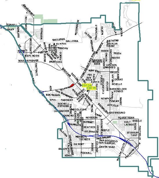 Las Vegas zip code 89015 map
