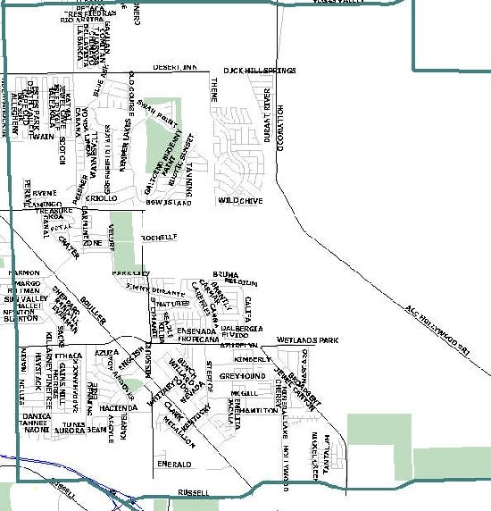 Las Vegas zip code 89122 map