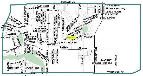 Las Vegas zip code 89142 map