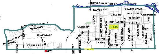 Las Vegas zip code 89145 map